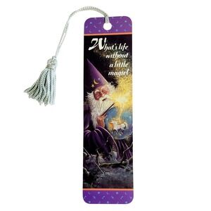 Vintage 90s Wizard Magic Unicorn tassel Bookmark- Terry Durham- 1992 Antioch USA